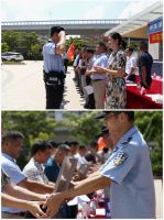 合生雅居赞助警车助力钟洛潭镇巡逻管控