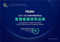 海尔空调荣获行业首个健康睡眠场景奖等多项大奖