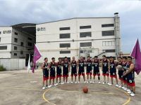 浪美新材料篮球组队授旗仪式，展示团结拼搏新风貌！