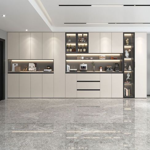 鞋柜餐边柜一体设计方案，装修锦囊全力奉上