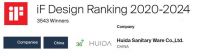惠达卫浴荣登iF设计奖亚洲百强及中国50强，卫浴类全球TOP10