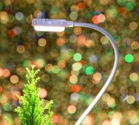 仅7W，巴掌大！三思盆夹植物灯：小空间养绿植的秘密武器