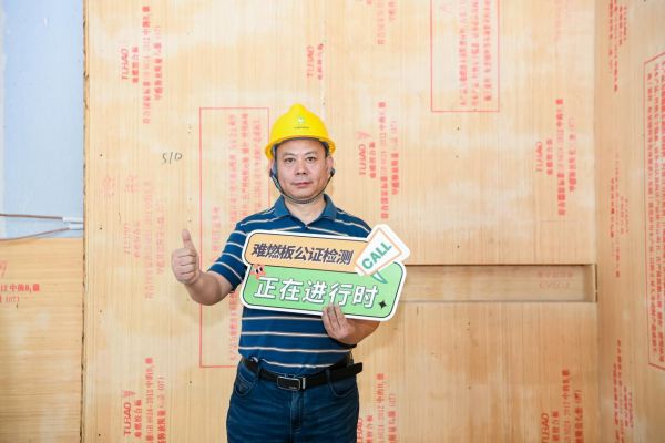 中国消防协会防火材料分会冯军:“质量安全万里行”兔宝宝难燃板公证检测,多方联合抽检筑牢建筑防火防线