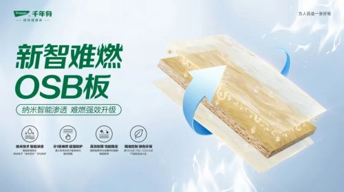 「好房子」安全先行,千年舟新智难燃OSB板为家保驾护航
