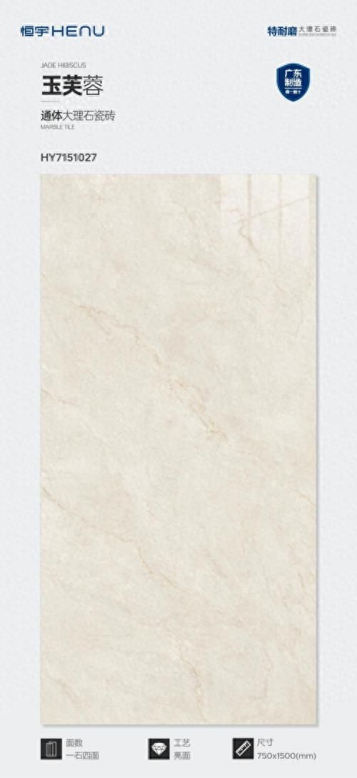HENU恒宇瓷砖 | 通体大理石·玉芙蓉