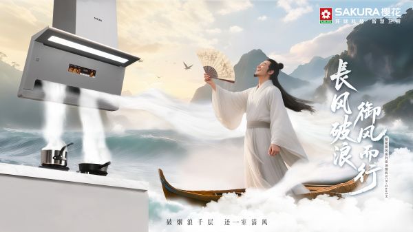 “长风破浪 御风而行”，樱花御风吸油烟机SCR-Q660M震撼上市