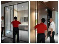 热烈欢迎中国建筑材料流通协会主席李作奇莅临莱博顿总部智造基地