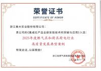 浙江美大荣获“高质量发展典型案例”，以创新科技和智能智造树立行业标杆