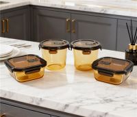 康宁全新琥珀色保鲜盒四件套京东首发即爆 引领健康储物新潮流