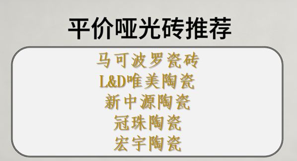 ​平价哑光砖推荐，预算有限也能装出高级感！Top5最推荐买的瓷砖品牌