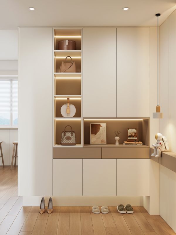 全友家居设计丨108㎡现代奶油风,小吧台让家超惬意!