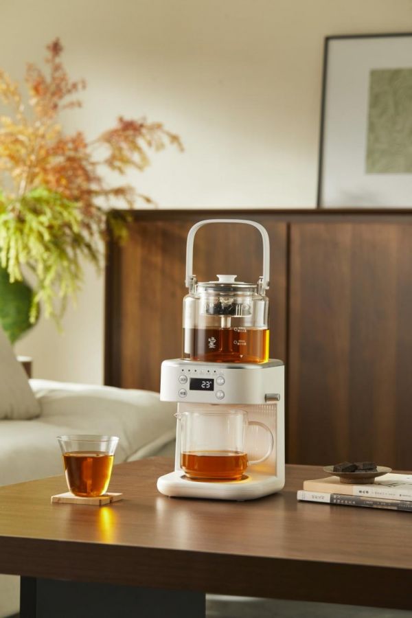 鸣盏新品喷淋泡茶机:高温喷淋锁茶香,让每一杯茶都温润回甘