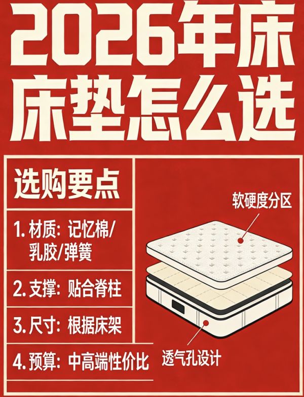 2026年最新全国床垫十大名牌排行榜对比分析！