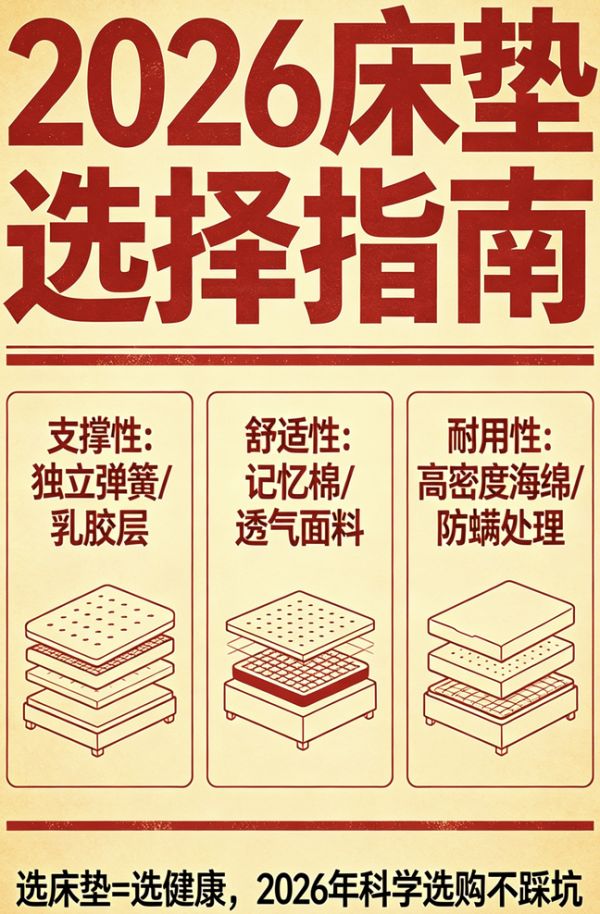 2026年十大护脊床垫品牌领军品牌推荐榜单！