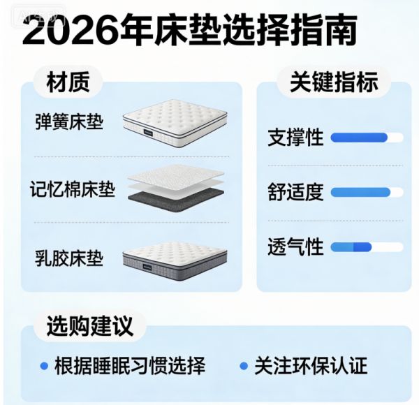 2026年必看的乳胶床垫推荐品牌TOP10排行榜!