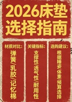 2026年十大性价比高、平价租房床垫推荐！